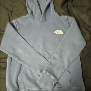 Navy blue boys north face sweatshirt